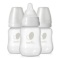 Evenflo Feeding Balance + Standard Neck Bpa-Free Plastic Baby Bottles Clear w/ 2 Bags of Rubber Tips