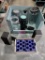 Box of Misc ninja blender cups + other misc items