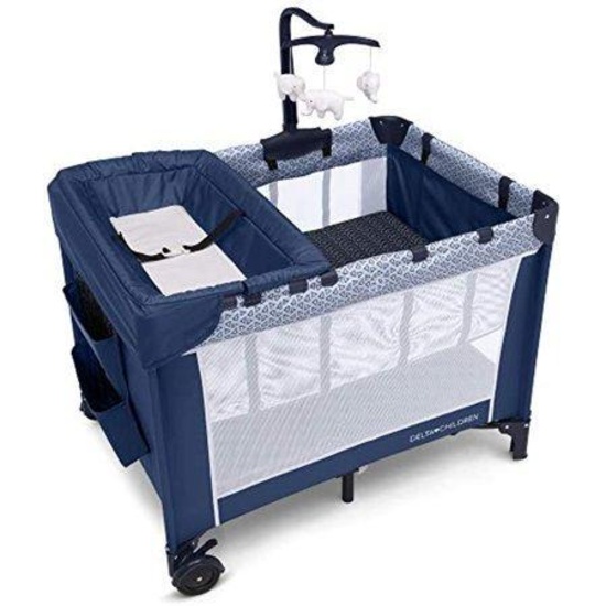 Delta Children LX Deluxe Portable Baby Play Yard, Midnight, #26201-2227