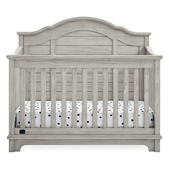 Delta Children Simmons Kids Asher 6-in-1 Convertible Crib with Guard Rail, Rustic Mist #W346150-1373