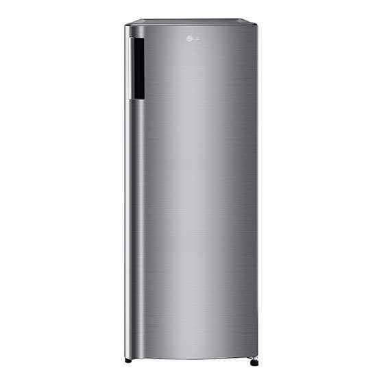LG 5.79 Cu. Ft. Top-Freezer Refrigerator with Semi Auto Defrost - Platinum Silver