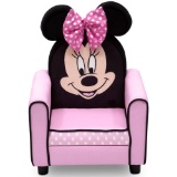 Disney Minnie Mouse Figural Upholstered Kids Chair, Pink, #UP83649MN