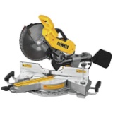 DEWALT 15 Amp Corded 12 in. Double Bevel Sliding Compound Miter Saw, Blade Wrench and Material Clamp