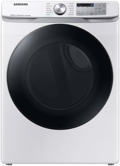 Samsung 7.5 Cu. Ft. Smart Stackable Vented Electric Dryer w/ Steam Sanitize+ in White