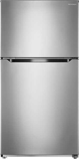Insignia - 21 Cu. Ft. Top-Freezer Refrigerator - Stainless Steel Look