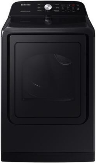 Samsung - 7.4 Cu. Ft. Gas Dryer with Sensor Dry - Brushed Black
