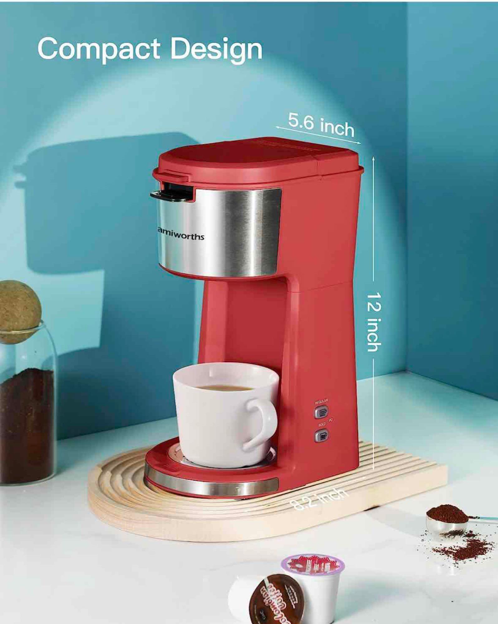Famiworths Single Serve Coffee Maker for K Cup 