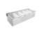 New Star Foodservice 48032 Stainless Steel Condiment Dispenser with 5 Compartments (NO ICE Tray