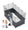 Small Animal Playpen, Pet Playpen for Small Dogs with Door