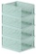 4 Pack Folding Closet Organizers Storage Box Plastic Closet Organizer