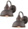 DIRYZON Rustic Wall Sconces Set of 2 Gooseneck Barn Light