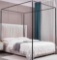 Mengersi Canopy Bed Frame Twin Size