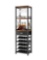 Homeiju Wine Rack Freestanding Floor, Bar Cabinets for Liquor and Glasses, 4-Tier bar cabinet with