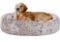 Coohom Oval Calming Donut Cuddler Dog Bed 36