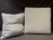 Outdoor Chair Cushion and Pillow Light Gray