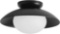 Pirxxiy Soft Black Semi Flush Mount Ceiling Light Fixture