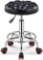 Round Rolling Stool PU Leather Swivel Drafting Stools
