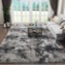 Ophanie Grey White Area Rugs for Living Room 5x7