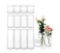 CUCUMI 15pcs of Glass Cylinder Vases, Candle Holder Clear