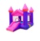Doctor Dolphin Inflatable Pink Castle House