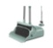 Broom and Dustpan Set, Large Size and Stiff Broom Dust pan with Long Handle, Upright