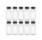 35 Pcs 4 Ounce Plastic Juice Bottle Drink Containers Juicing Bottles with Black Lids, Suitable for