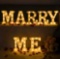 Gyunjux MARRY ME Sign,LED Light Up Letter, Valentine Gift - Light Up Marry Me Sign with Warm White