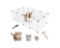 MUYG Pet Plastic Playpen,Rabbit Panels Small Animals Portable Yard Fence Rabbits DIY Outdoor &