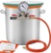 Poofzy 5 Gallon Tempered Glass Lid Stainless Steel Vacuum Chamber Kit for Degassing Silicones