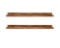 ZSKY 48 Inches Long Wood Photo Picture Ledge Shelf with Lip Floating Shelves for Nursery Books Set