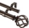 KAMANINA 1 Inch Double Curtain Rods 36 to 72