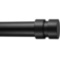BRIOFOX Black Curtain Rods for Windows 72 to 144 inch