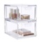 STORi Audrey Stackable Clear Bin Plastic Organizer Drawers