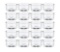 UPlana 36 Pack Clear Glass Tealight Candle Holders