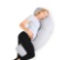 Momcozy Pregnancy Pillows for Side Sleeping, J Shaped Maternity Body Pillow for Pregnancy