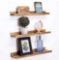 24 Inch Floating Shelves Wall Mounted Nursery Bookshelves Rustic Wooden Picture Ledge Shelf Wood