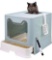 Entry Anti-Splashing Cat Toilet, Easy to Clean