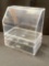 Cq acrylic Cosmetic Display Cases With LId Dust Water