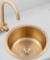 Gold Round Bar Prep Sink