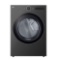 LG - 7.4 Cu. Ft. Stackable Smart Electric Dryer with TurboSteam - Black Steel