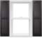 Polaris Homeside Open Louver Vinyl Shutters (1 Pair) 14-1/2in. x 71in.