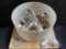 WELWET Cream Shade Candle 4-Light Chandelier