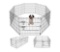 Artmeer Pet Playpen Puppy Black 24''x24''
