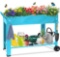 Fleecy day Raised Planter Box Beds with Wheels Legs