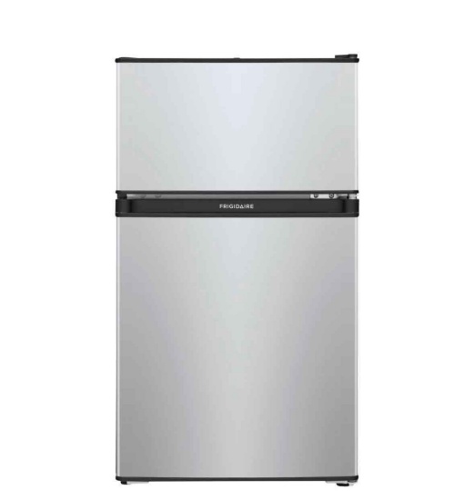 Frigidaire - 3.1 Cu. Ft. Mini Fridge with Built-In Freezer - Silver