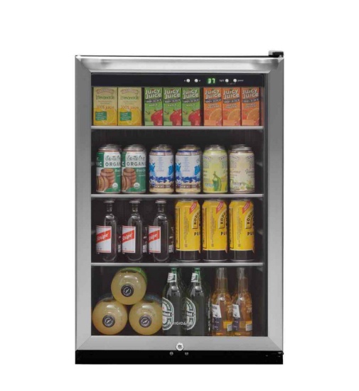 Frigidaire - 138-Can Beverage Center - Stainless Steel