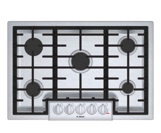 Bosch - 800 Series 30" Built-In Gas Cooktop with 5 burners - Stainless Steel