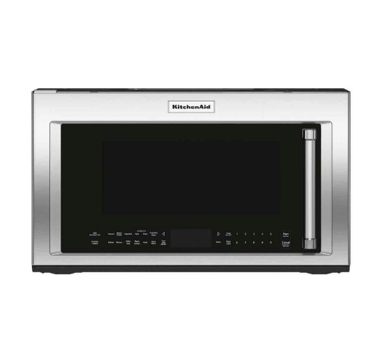 KitchenAid - 1.9 Cu. Ft. Convection Over-the-Range Microwave with Sensor Cooking - Stainless Steel