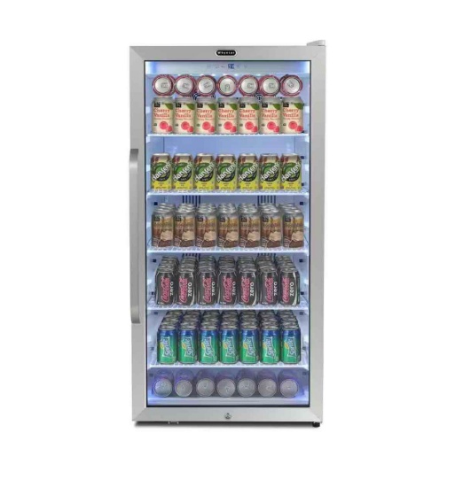 Whynter 24 in. 8.1 cu.ft. Freestanding Beverage Merchandiser Refrigerator with Superlit Door in