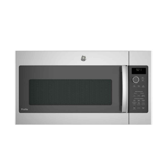 GE Profile - 2.1 cu. ft. Sensor Over-the-Range Microwave - Stainless Steel